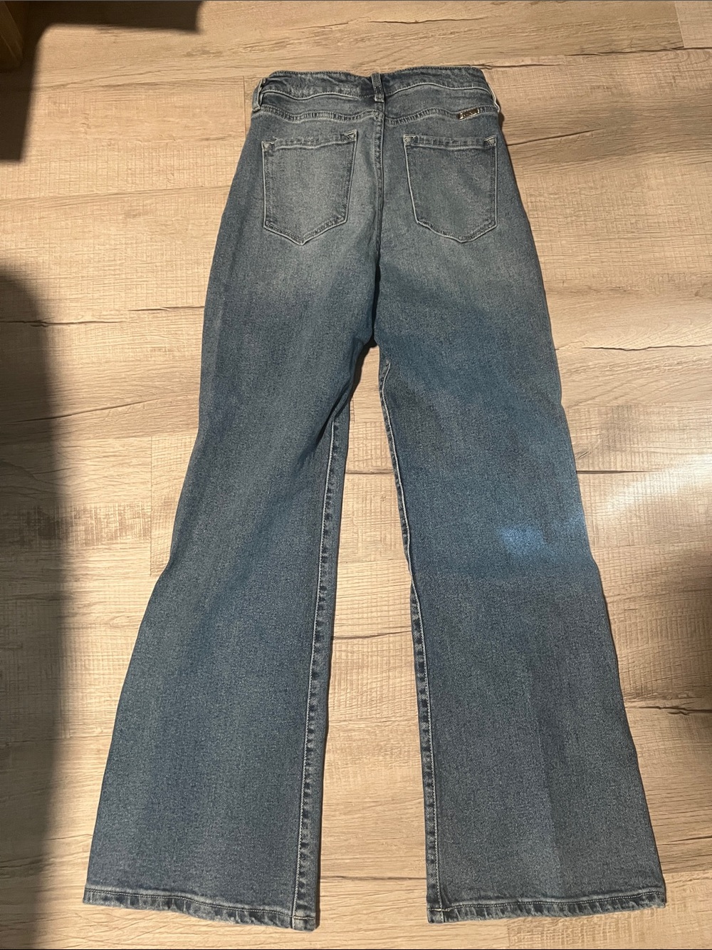 KanCan Medium Blue High-Rise Wide-Leg Jeans